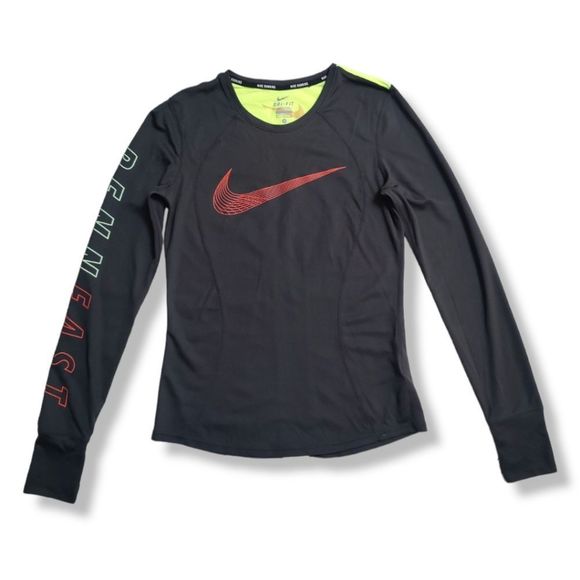 NIKE DRIFIT RUNNING PENN FAST SHIRT - Picture 1 of 4